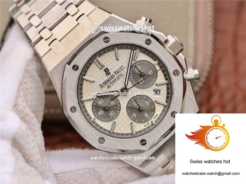 Audemars Piguet Royal Oak Chronograph 26331ST.OO.1220ST White Dial OM Factory 2