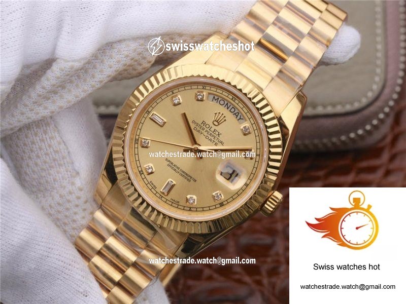 Rolex Day-Date II 218238 40MM EW Factory 18K Yellow Gold Dial 2