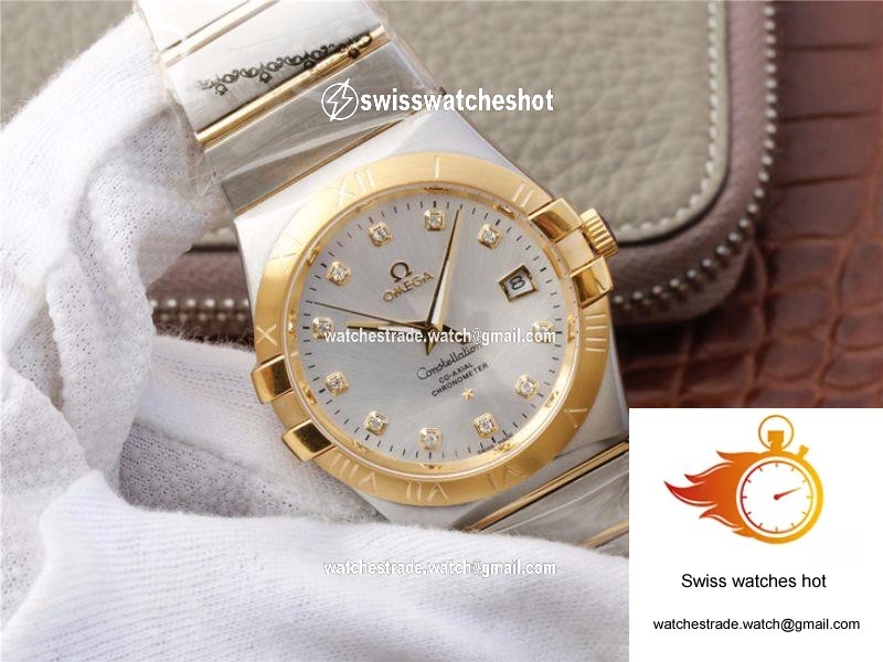 Omega Constellation 123.20.38.21.52.002 V6 Factory White Dial 2