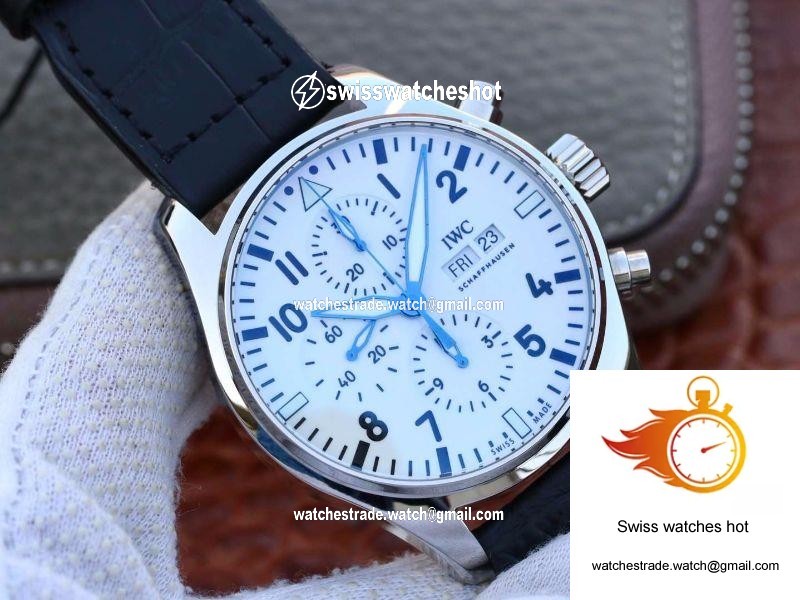 IWC Pilot Chronograph IW377725 ZF Factory White Dial 2