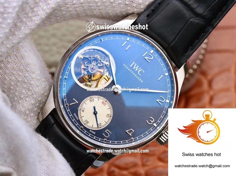 IWC Portuguese Tourbillon IW546302 ZF Factory Blue Dial 2