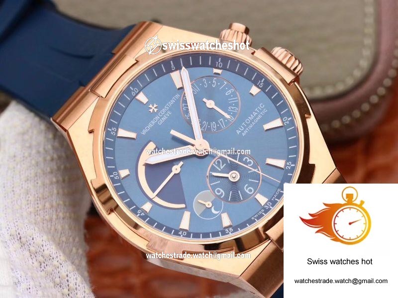 Vacheron Constantin Overseas 44mm TWA Factory 18K Rose Gold Blue Dial 2