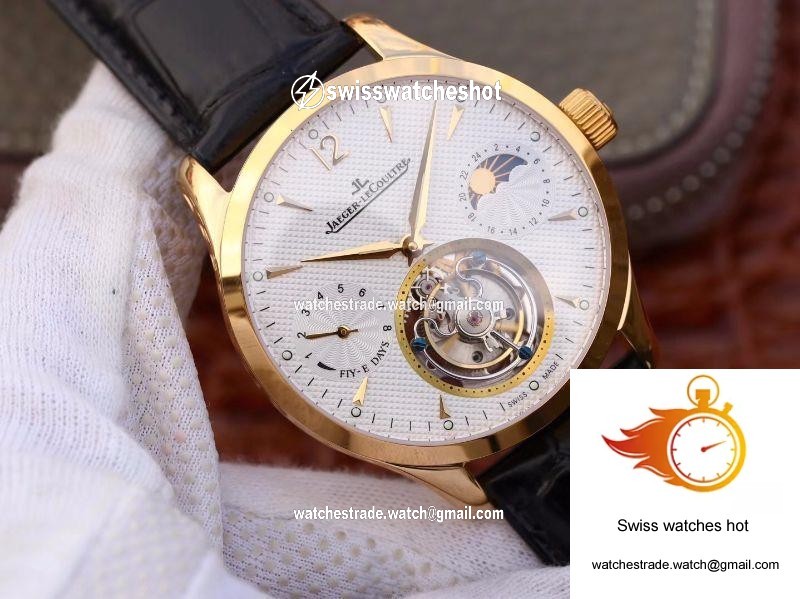 Jaeger-LeCoultre Master Grande Tourbillon 18K Yellow Gold White Dial 2