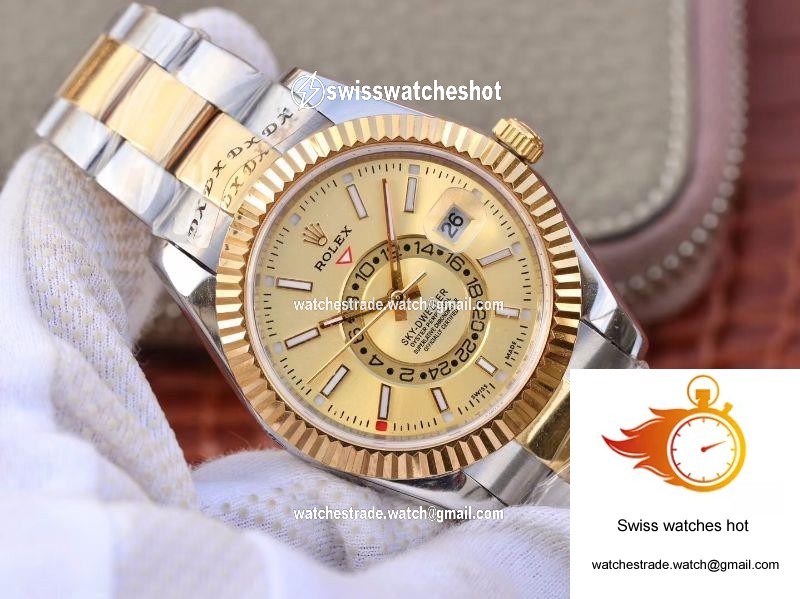 Rolex SKY-DWELLER 326938-72418 Gold Dial 2