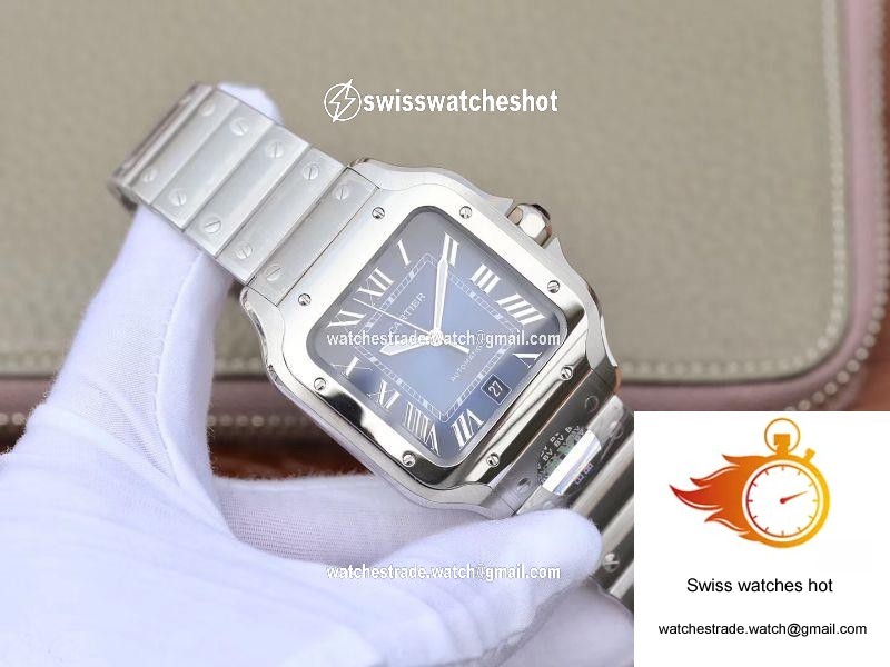 Cartier De Santos WSSA0013 BV Factory Blue Dial 2
