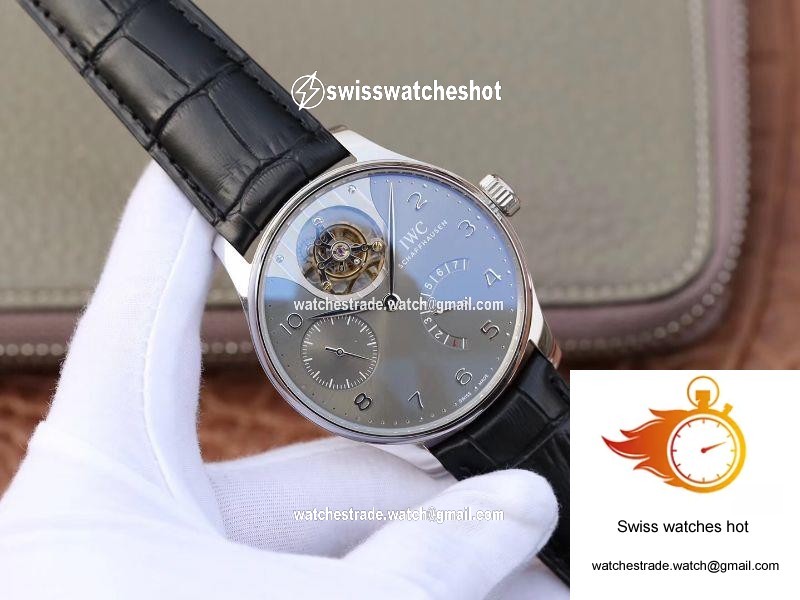ZF Factory IWC Portuguese Tourbillon IW504210 Anthracite Dial 2