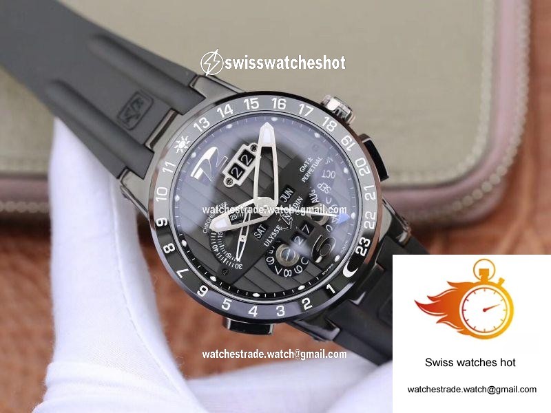 Ulysse Nardin El Toro 322-00-3 All Working GMT Calendar Grey Dial 2