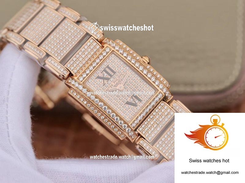 Patek Philippe Ladies Twenty-4 4908/50R-012 Rose Gold Diamond Dial 2