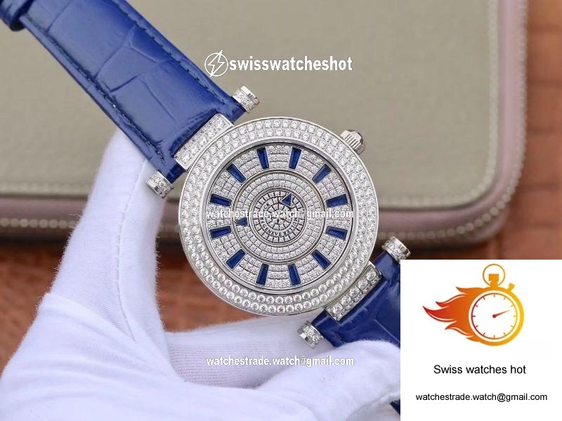 Franck Muller Double Mystery DM42D2RCD GS Factory White Gold Diamond Dial 2