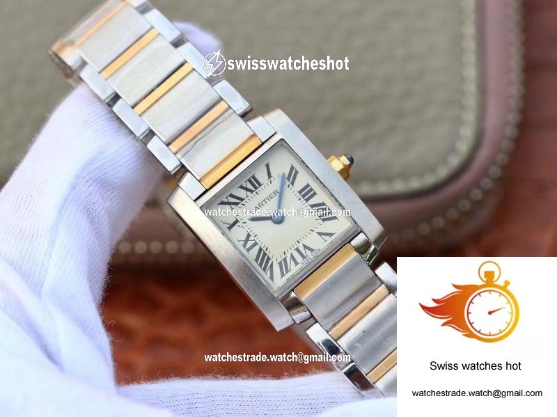 Cartier Tank Francaise Ladies W51007Q4 White Dial 2