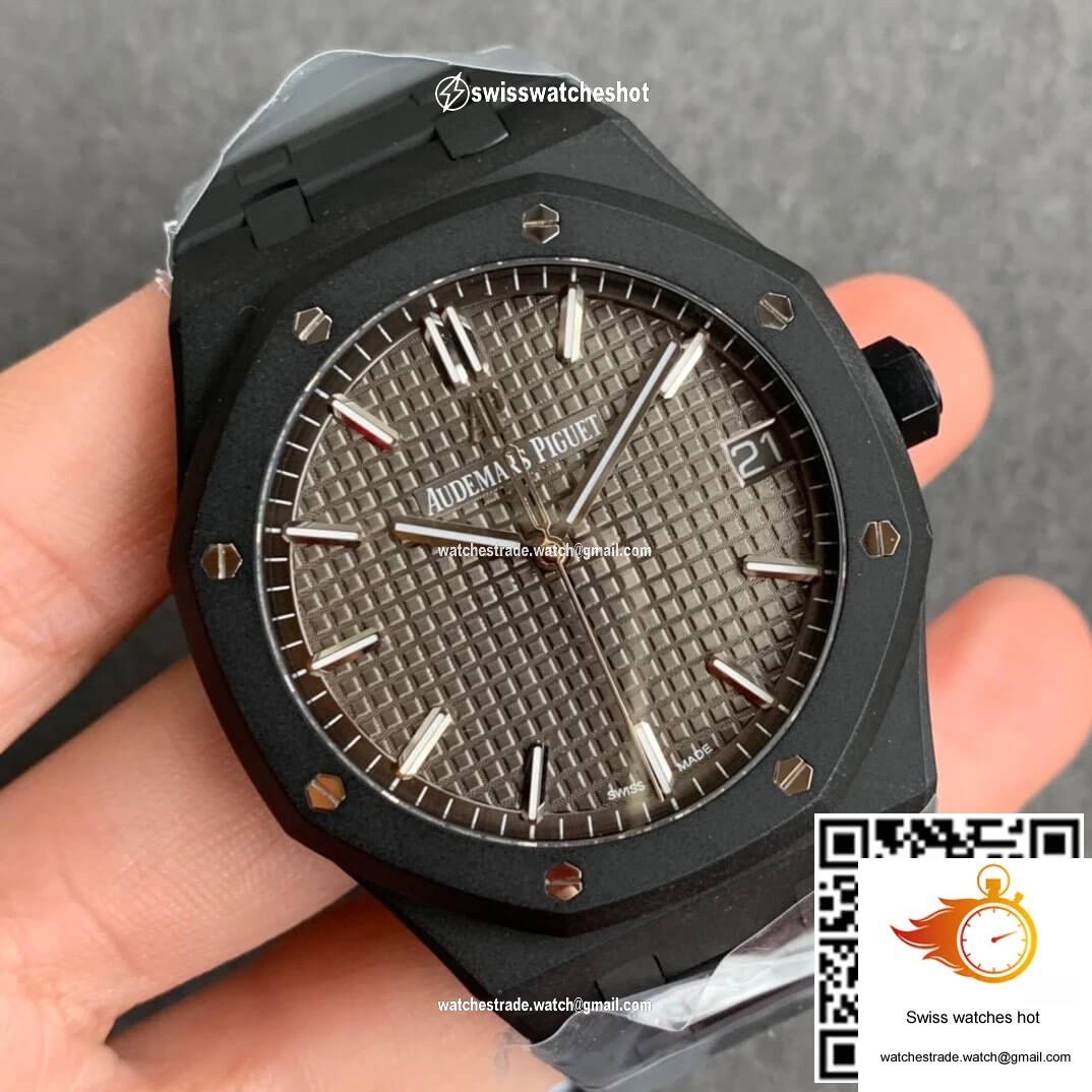 Audemars Piguet Royal Oak 15500 DLC Version ZF Factory Frosted Grey Dial 2