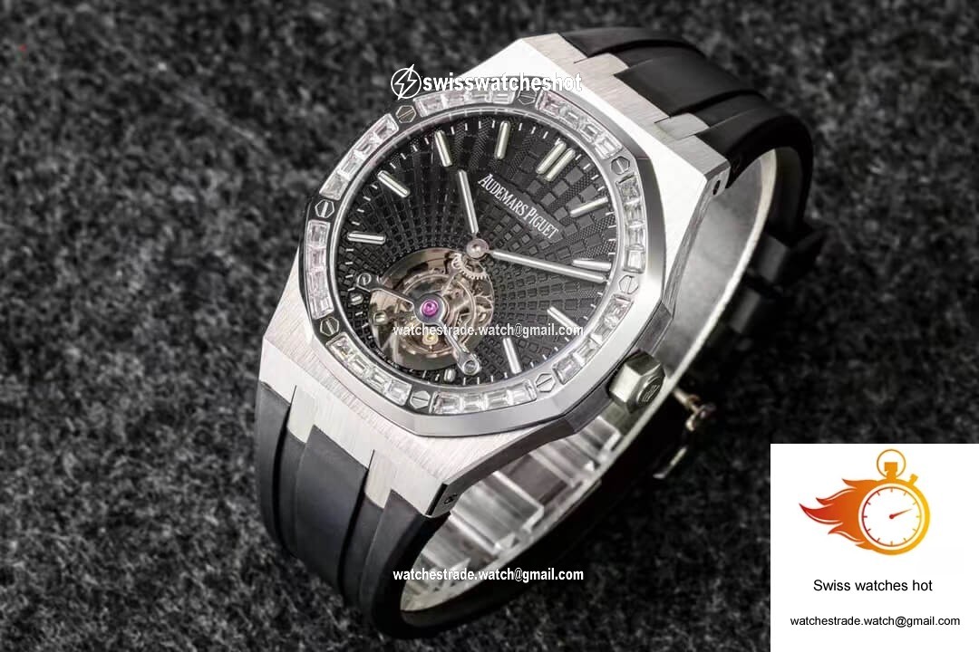 Audemars Piguet Royal Oak Tourbillon R8 Factory V3 Black Rubber Strap 2