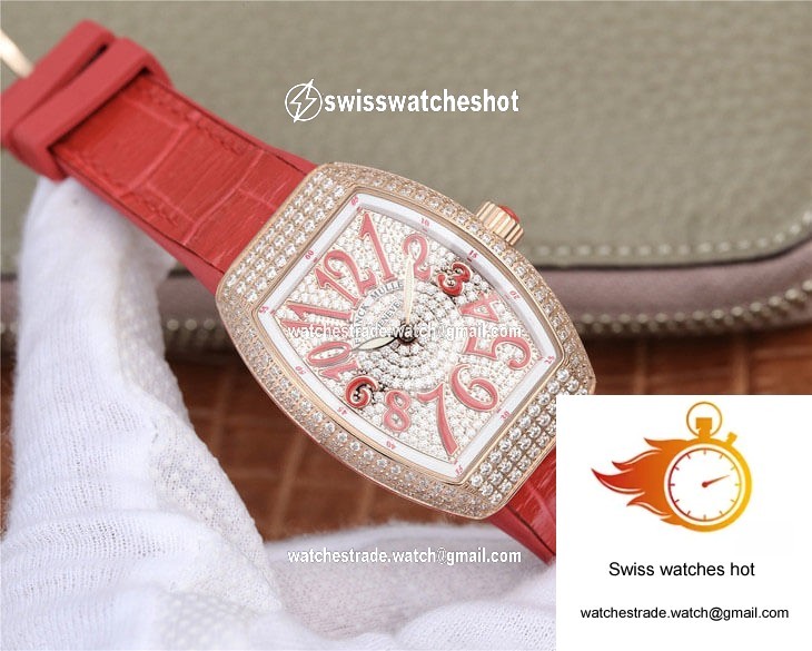 Franck Muller Vanguard Ladies ABF Factory Diamond Case 2