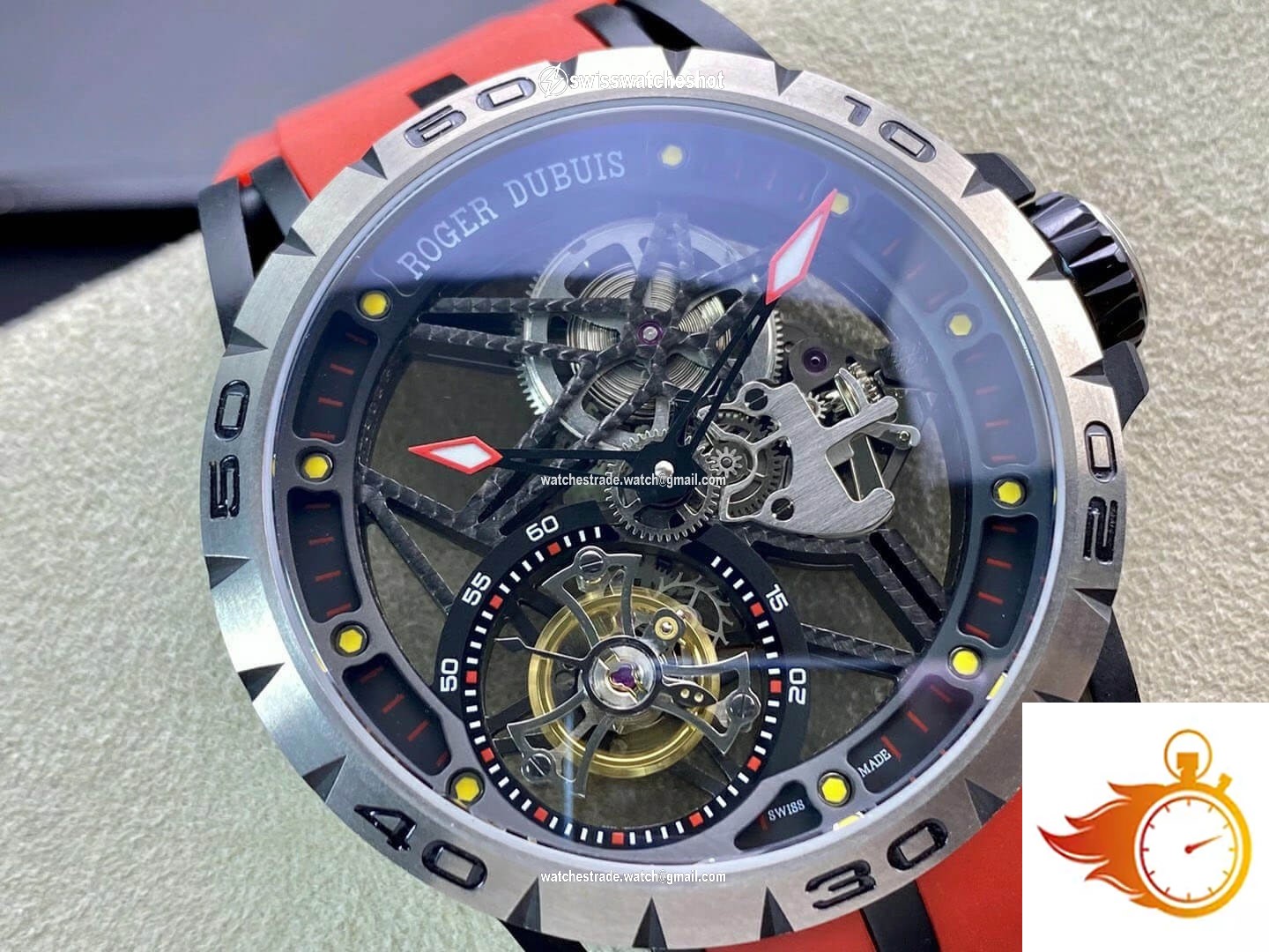 Roger Dubuis Excalibur RDDBEX0549 BBR Factory Tourbillon Titanium Case 2