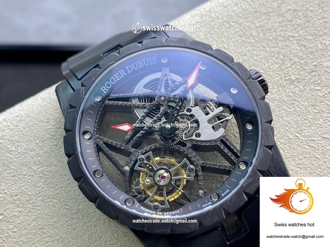 Roger Dubuis Excalibur DBEX0577 BBR Factory Tourbillon Carbon Fiber Case 2