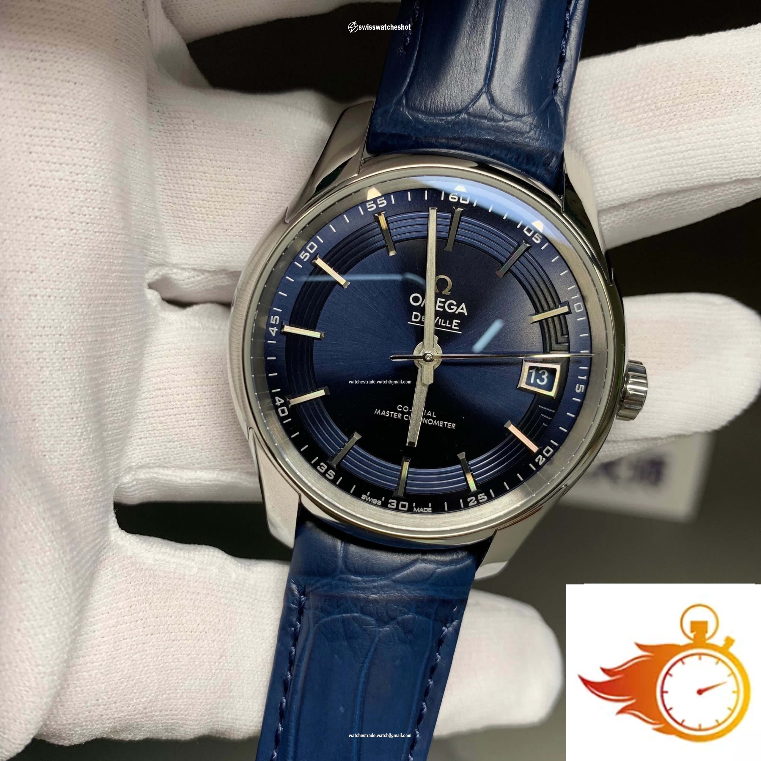 Omega De Ville 433.33.41.21.03.001 VS Factory Blue Dial 2