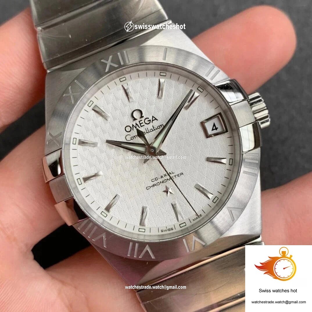 Omega Constellation 123.10.38.21.02.004 VS Factory Stainless Steel 2