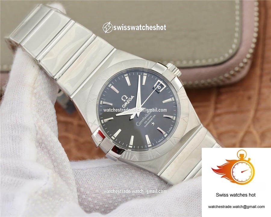 Omega Constellation 123.10.38.21.01.001 VS Factory Black Dial 2