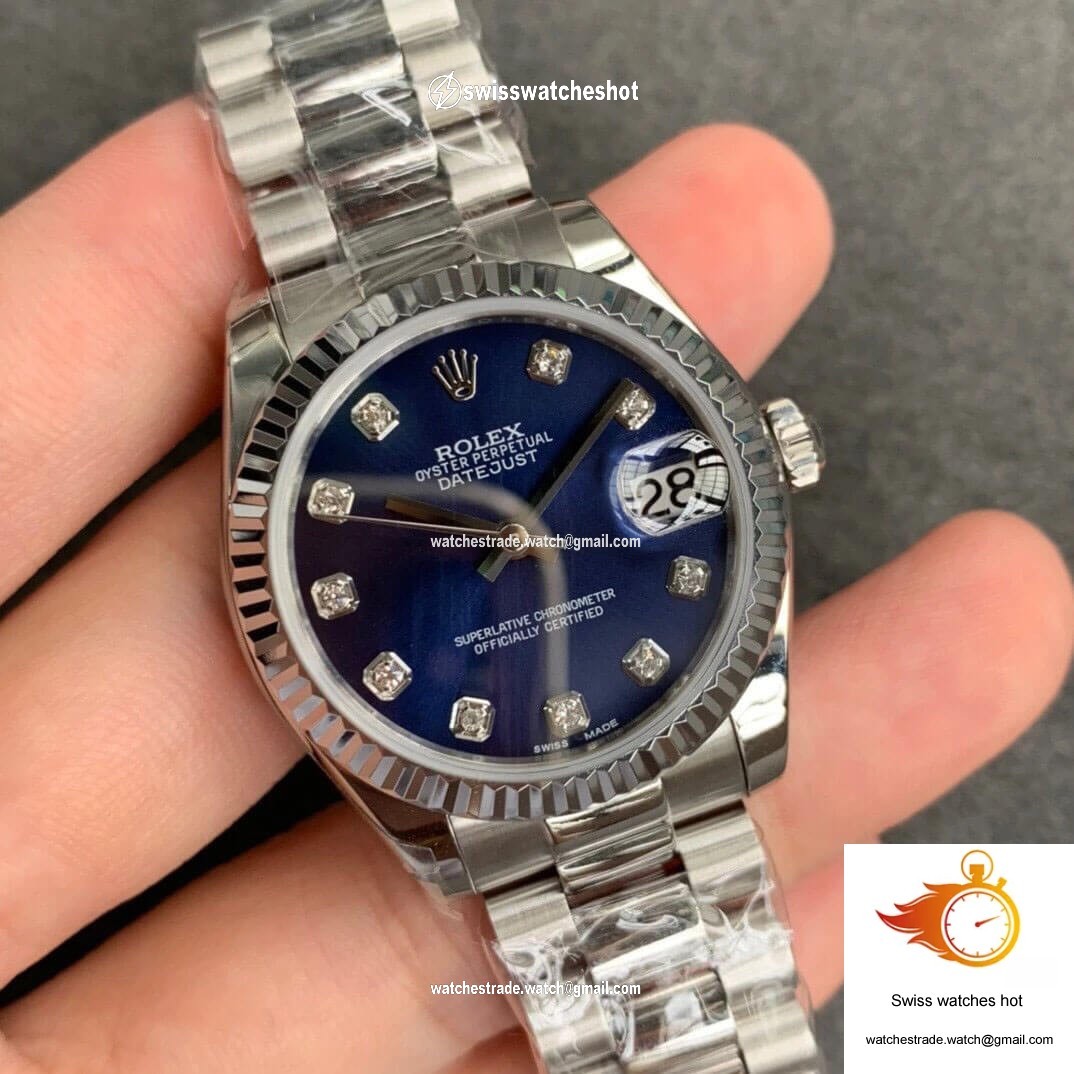 Rolex Datejust 31MM GS Factory Blue Dial 2