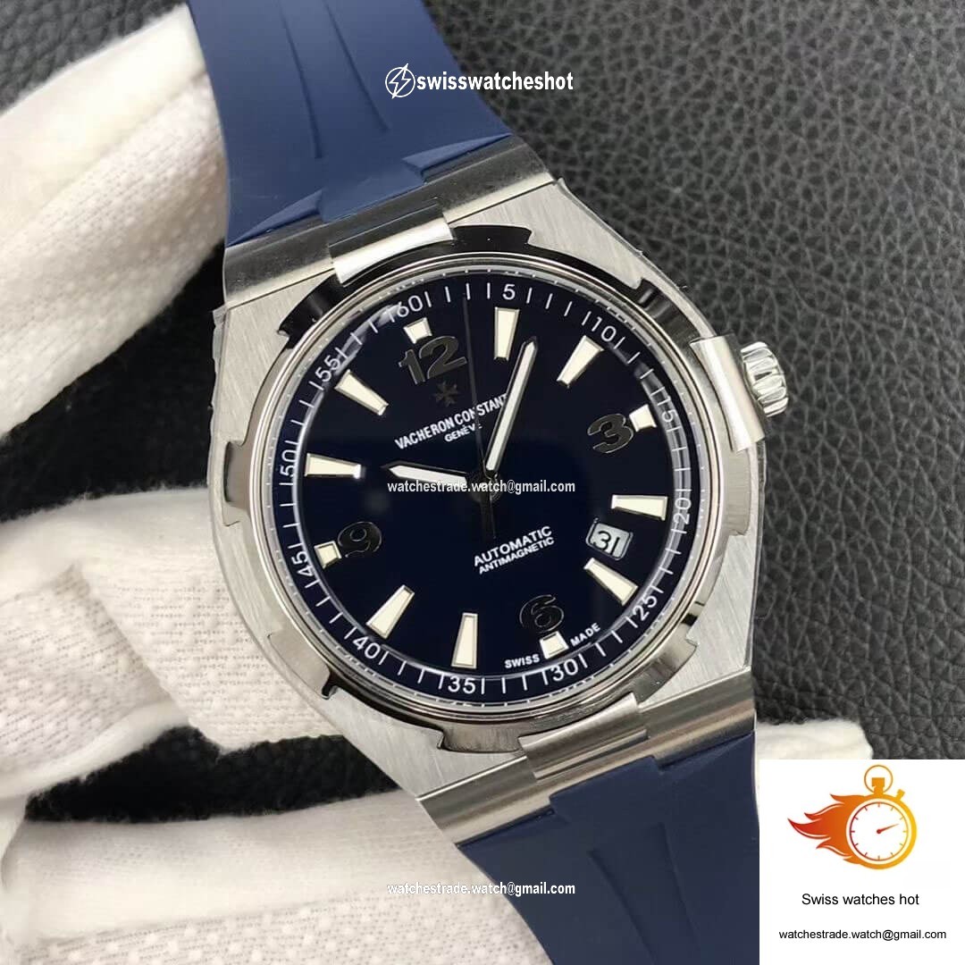 Vacheron Constantin Overseas 47040 8F Factory Blue Rubber Strap 2
