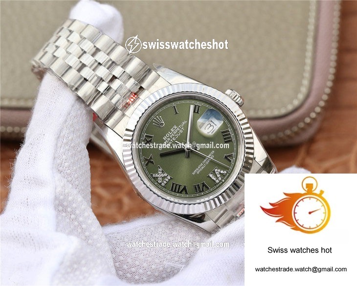 Rolex Datejust 36MM GM Factory Green Dial 2