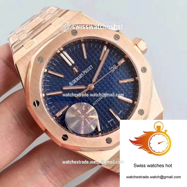 Audemars Piguet Royal Oak 15400OR.OO.1220OR.03 JF Factory Rose Gold Blue Dial 2