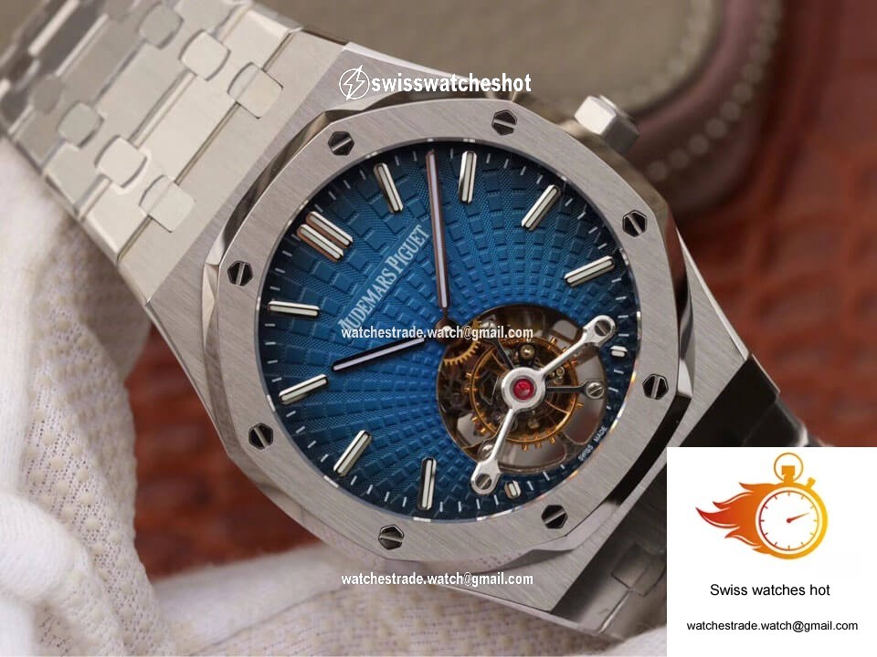 Audemars Piguet Royal Oak Tourbillon 26522TI.OO.1220TI.01 JF Factory Smoky Blue Dial 2