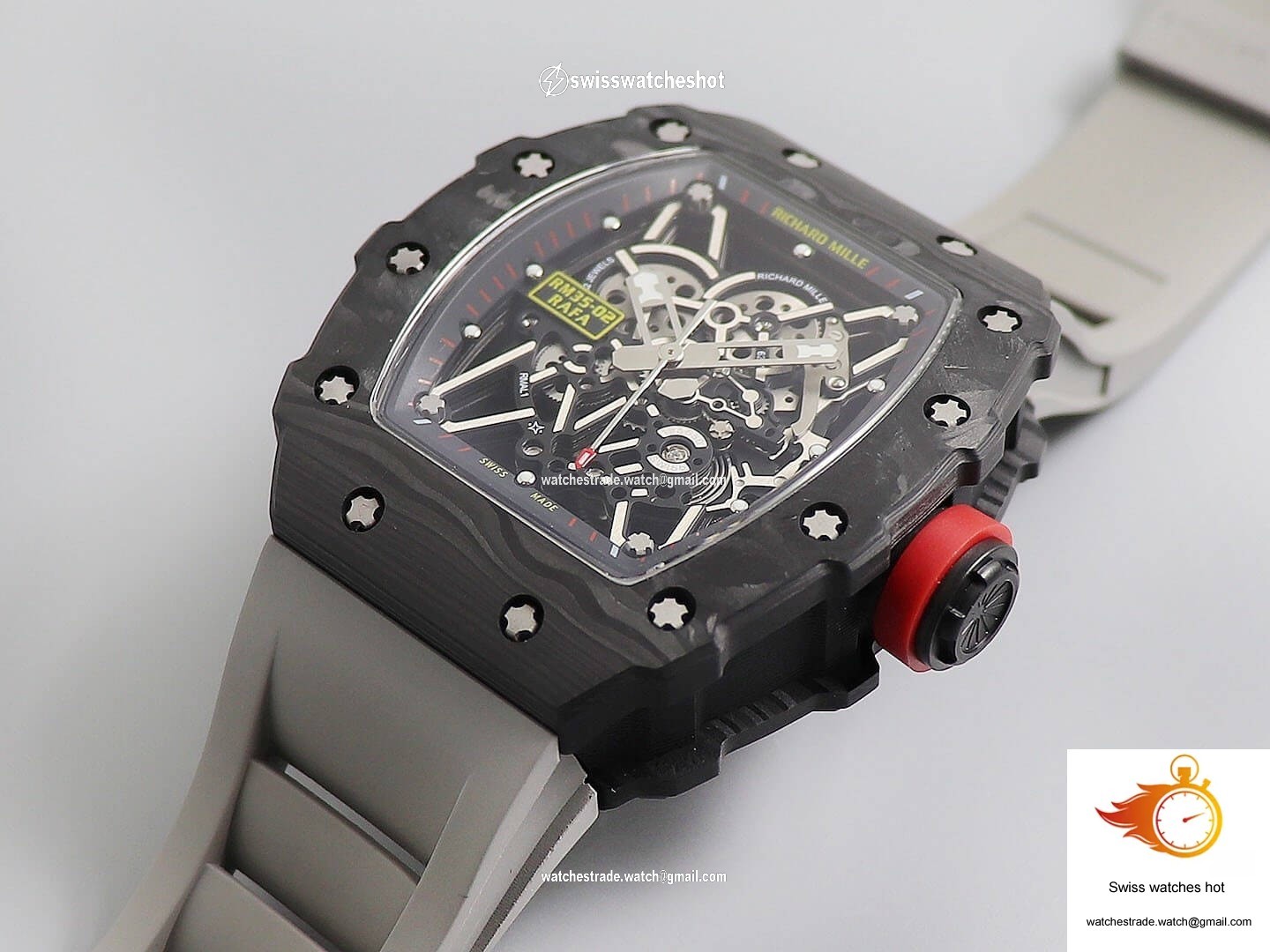 Richard Mille RM035 KV Factory V3 Carbon Fiber Skeleton Dial 2