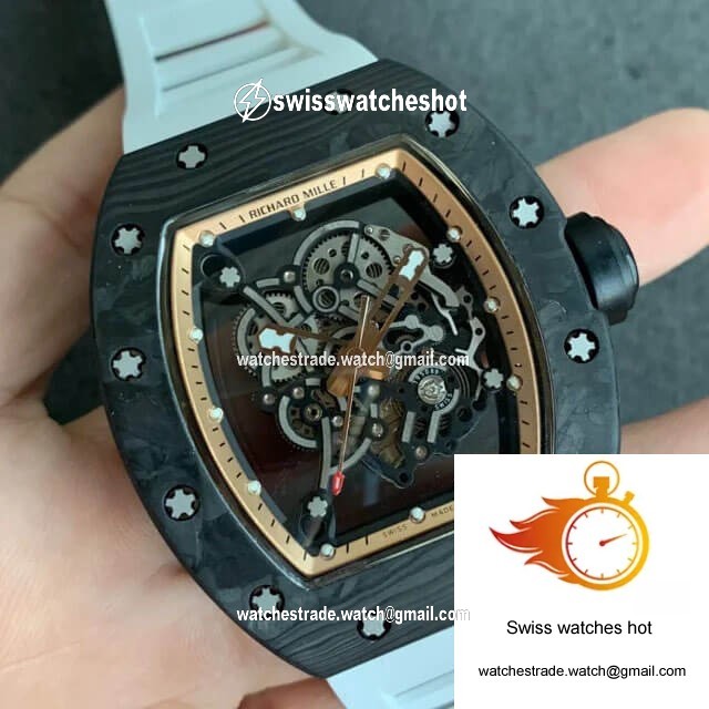 Richard Mille RM055 KV Factory V2 Carbon Fiber Skeleton Dial 2