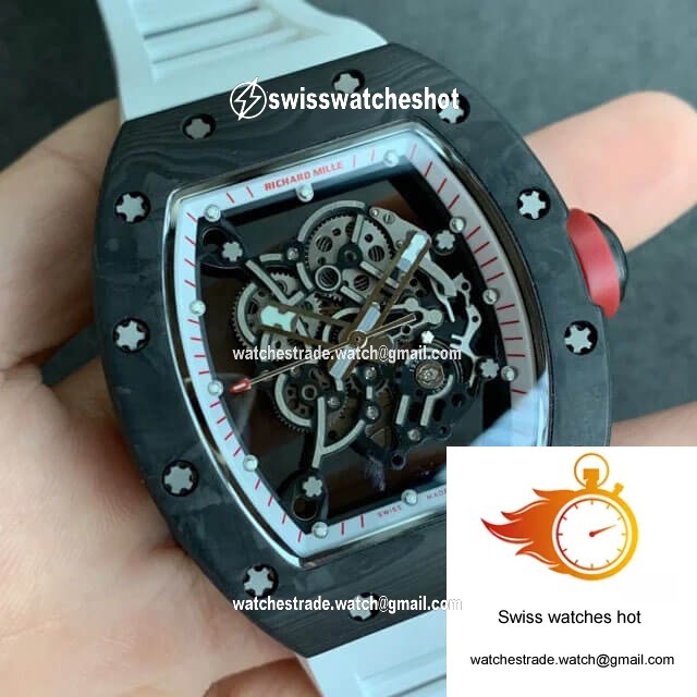 Richard Mille RM055 KV Factory V2 Carbon Fiber Black Case 2