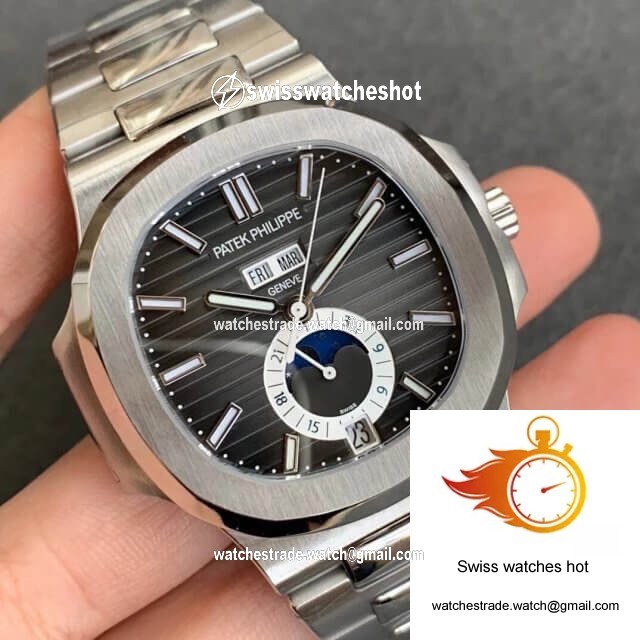 Patek Philippe Nautilus 5726/1A-001 Moonphase GR Factory Stainless Steel Strap 2