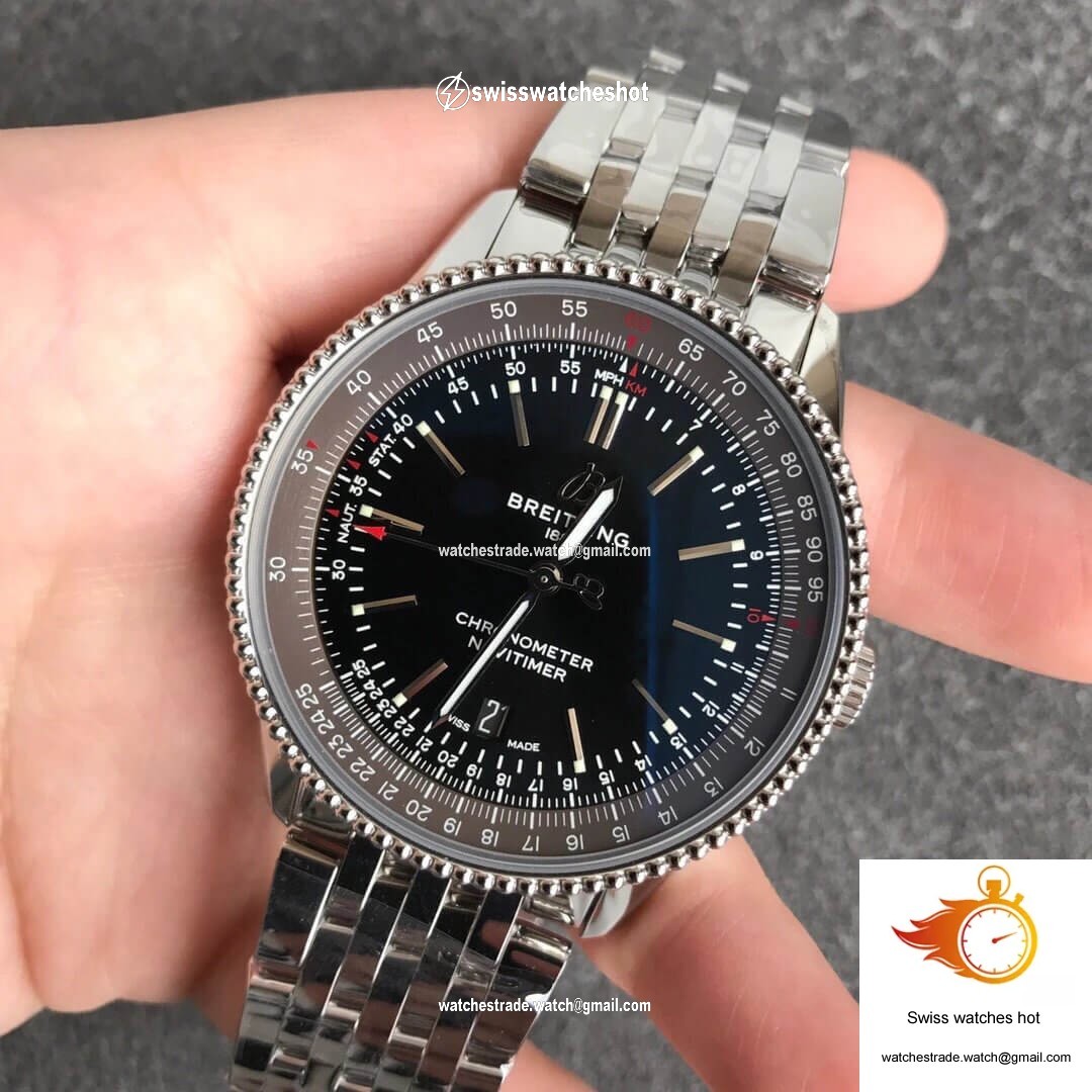 Breitling Navitimer 1 A17326241B1A1 V7 Factory Black Dial 2