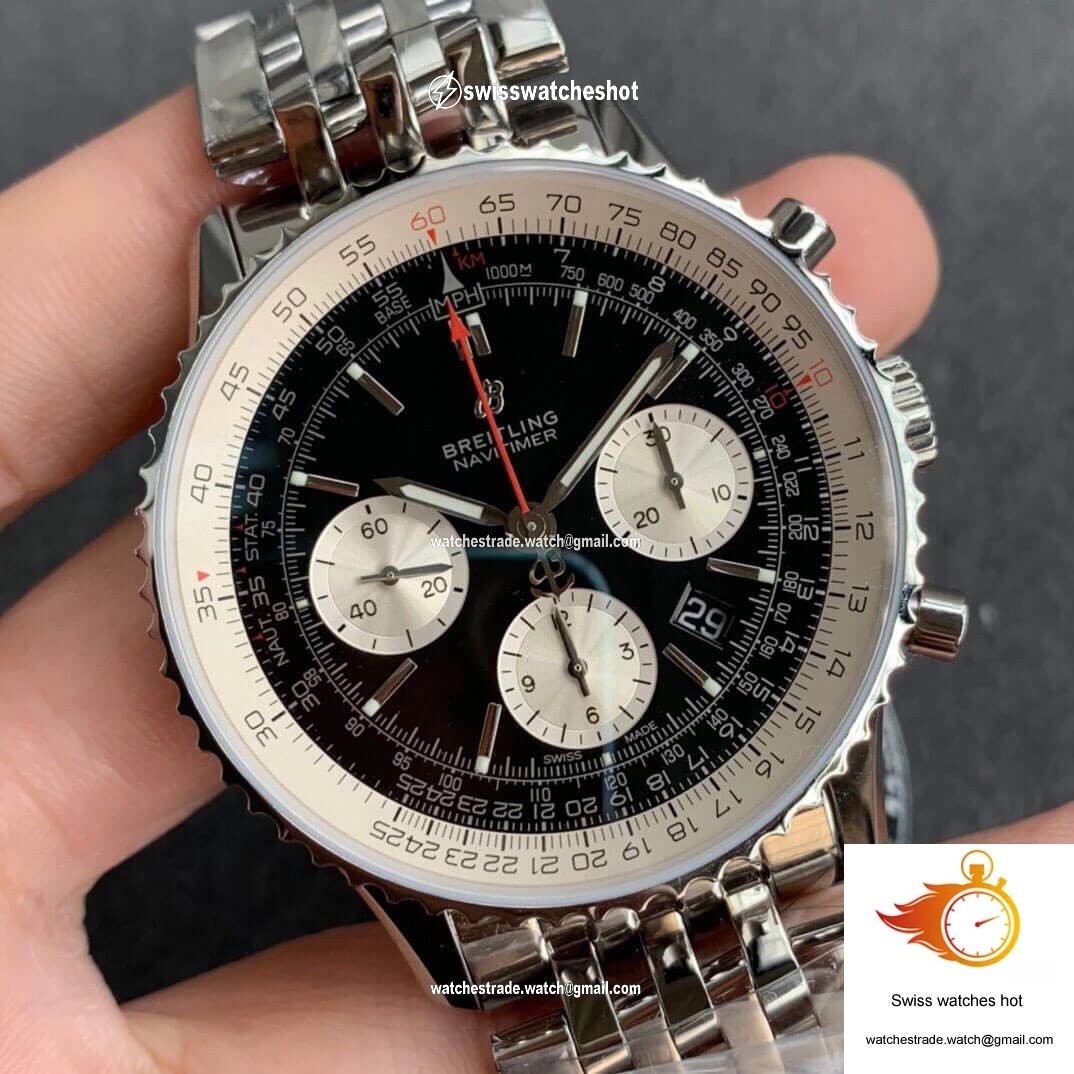 Breitling Navitimer 1 B01 AB0121211B1A1 GF Factory Black Dial 2