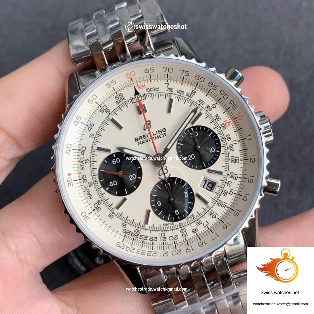 Breitling Navitimer 1 B01 AB0121211G1A1 GF Factory Silver Dial 2