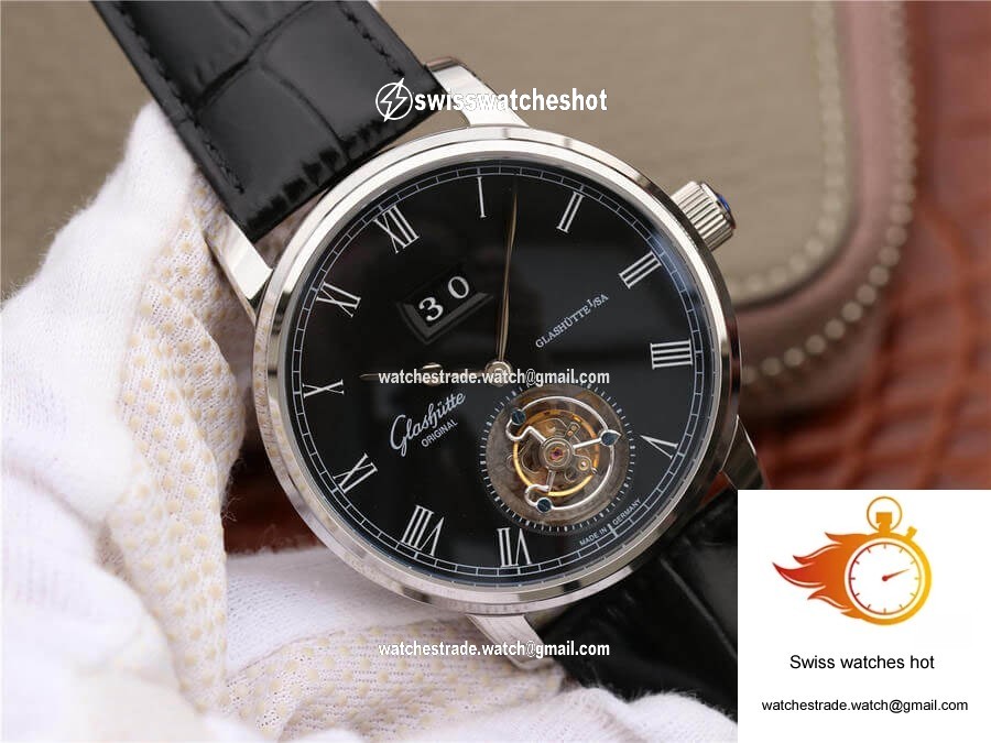 Glashutte Original Senator Excellence Tourbillon 1-94-03-04-04-04 R8 Factory V3 Black Dial 2
