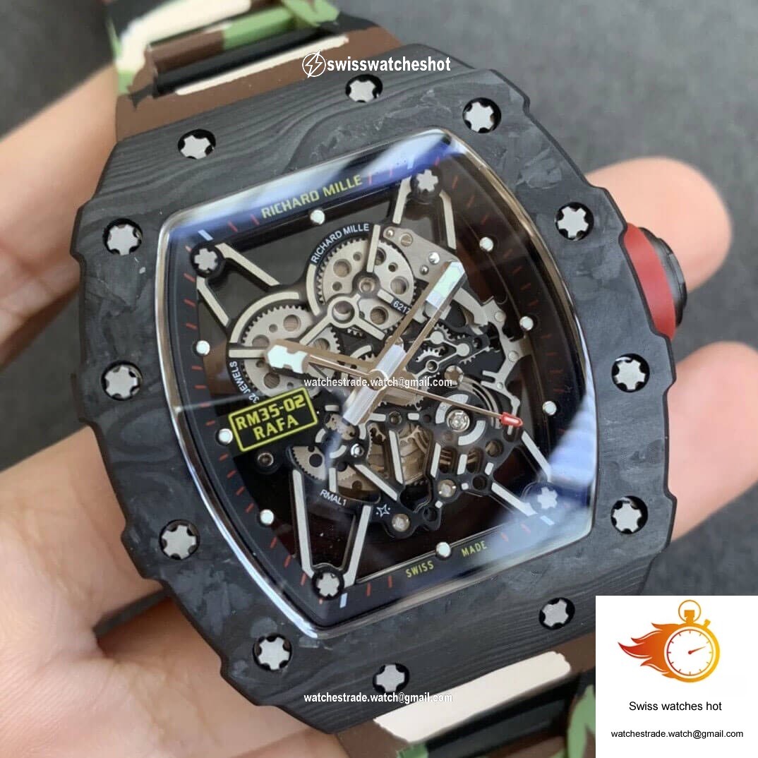Richard Mille RM35-02 KV Factory V3 Carbon Fiber Camouflage Strap 2