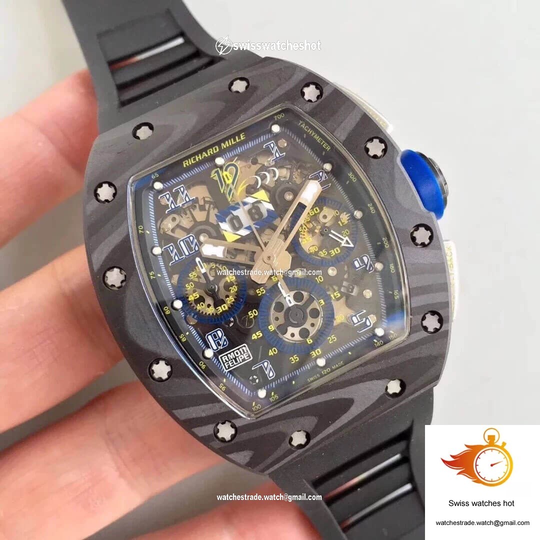 Richard Mille RM-011 KV Factory Carbon Fiber Case 2