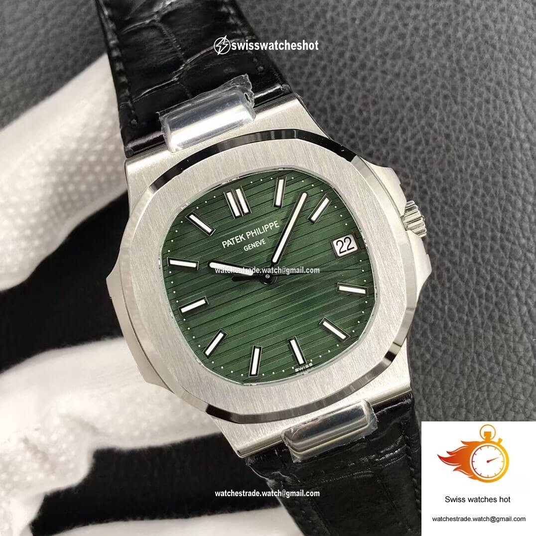 Patek Philippe Nautilus 5711/1A-014 3K Factory Olive Green Dial 2