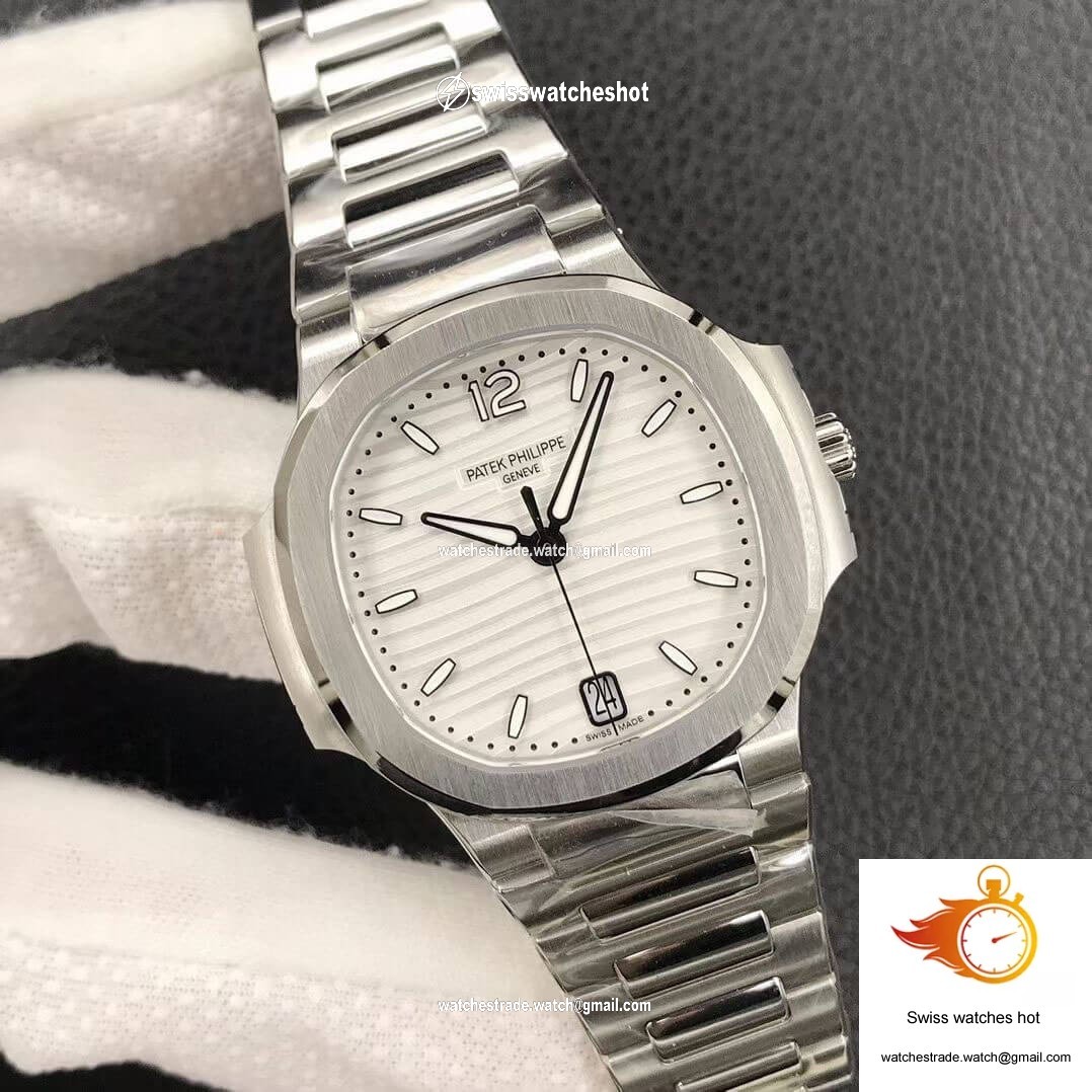 Patek Philippe Nautilus Ladies 7118/1A-010 3K Factory Silver Dial 2