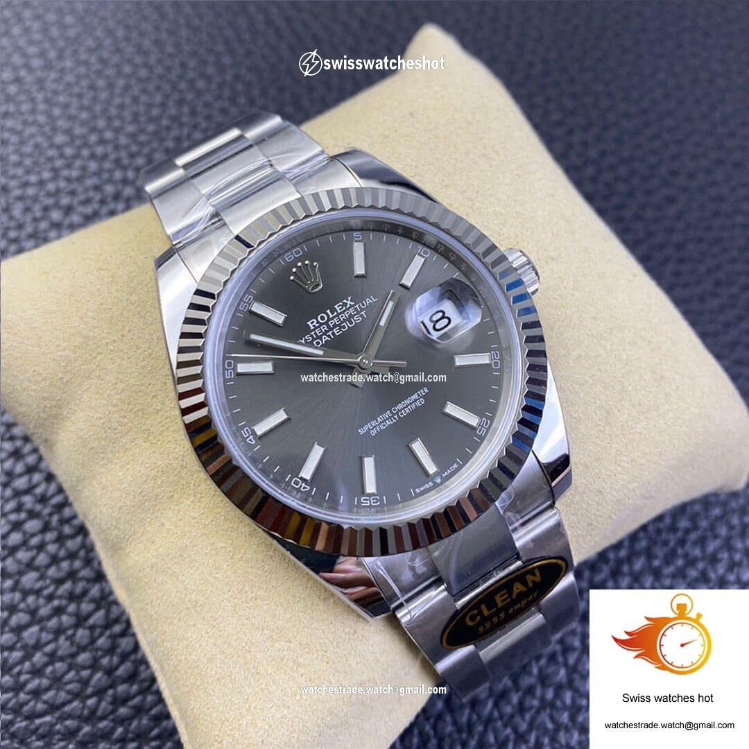Rolex Datejust M126334-0013 Clean Factory Grey Dial 2