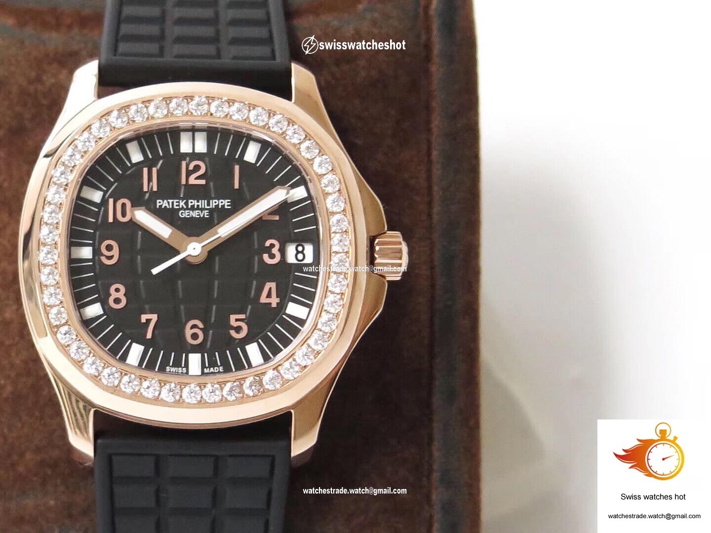 Patek Philippe Aquanaut PPF Factory Rose Gold Black Dial 2