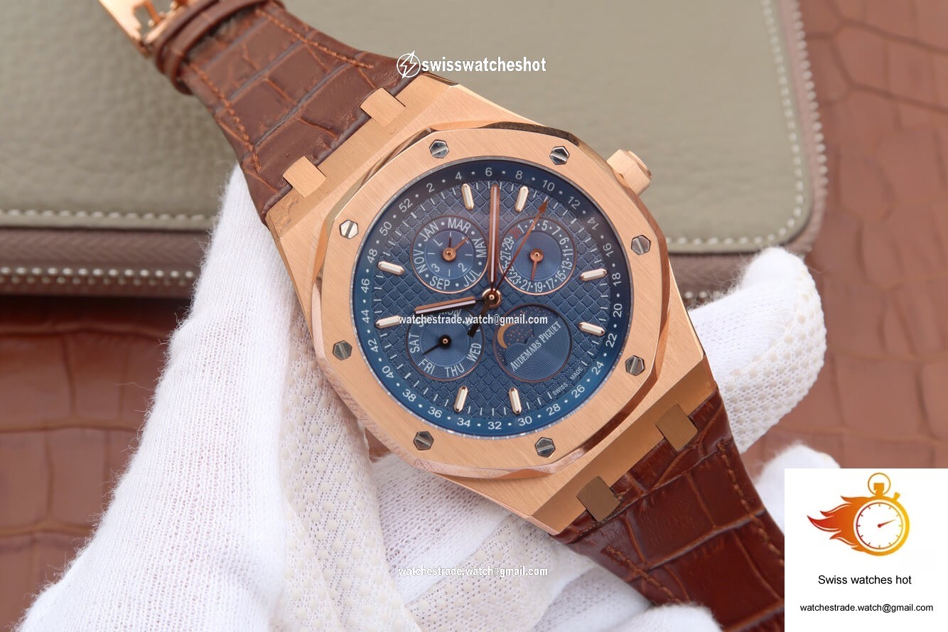 Audemars Piguet Royal Oak Perpetual Calendar 26574 JF Factory Blue Dial 2