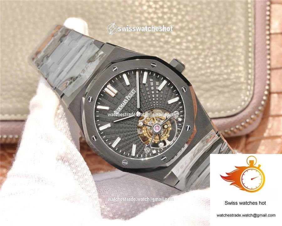Audemars Piguet Royal Oak Tourbillon Extra Thin 26522CE.OO.1225CE.01 R8 Factory Black Dial 2