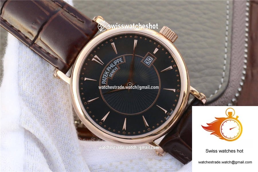 Patek Philippe Calatrava ZF Factory Rose Gold Black Dial 2