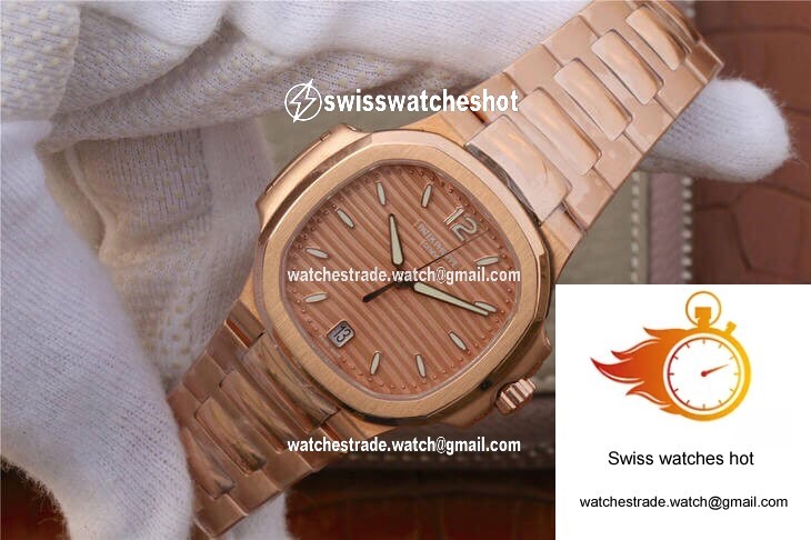 Patek Philippe Nautilus Ladies 7118-1R-010 PF Factory Honey Gold Dial 2