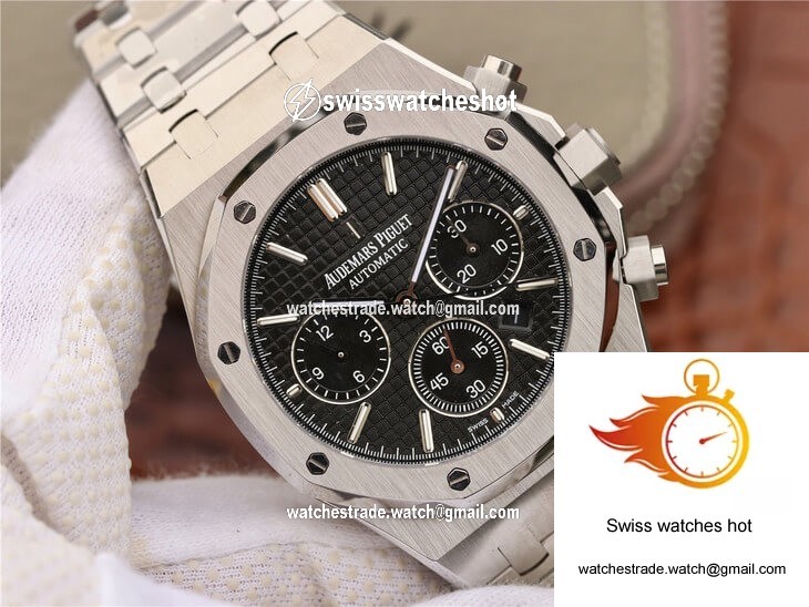 Audemars Piguet Royal Oak Chronograph 26320ST.OO.1220ST.01 OM Factory Black Dial 2