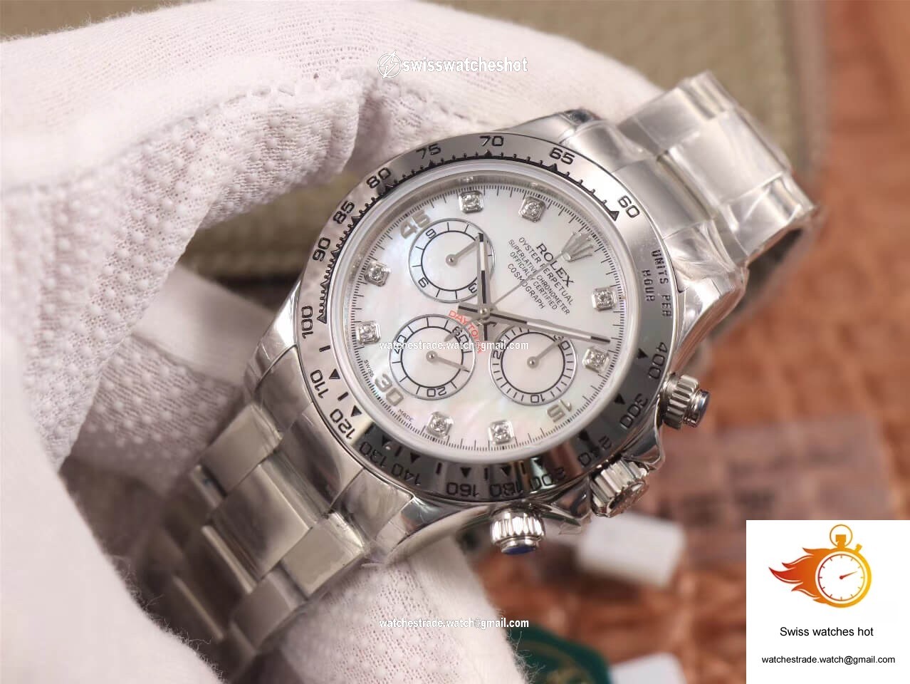 Rolex Daytona Cosmograph 116520-78590 JH Factory Diamond Dial 2