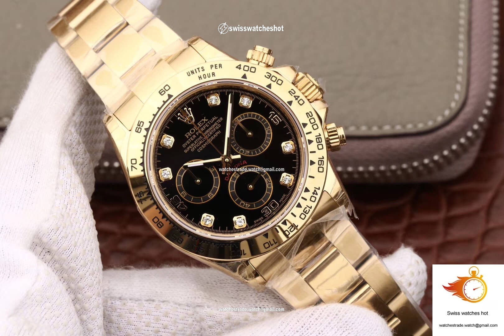 Rolex Daytona Cosmograph M116508-0008 JH Factory Diamonds Black Dial 2