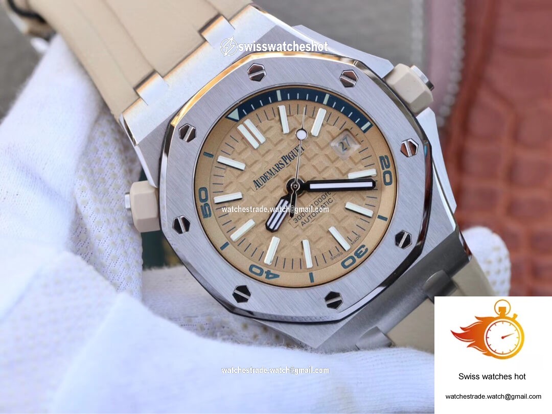Audemars Piguet Royal Oak Offshore 15710ST.OO.A085CA.01 JF Factory Beige Dial 2