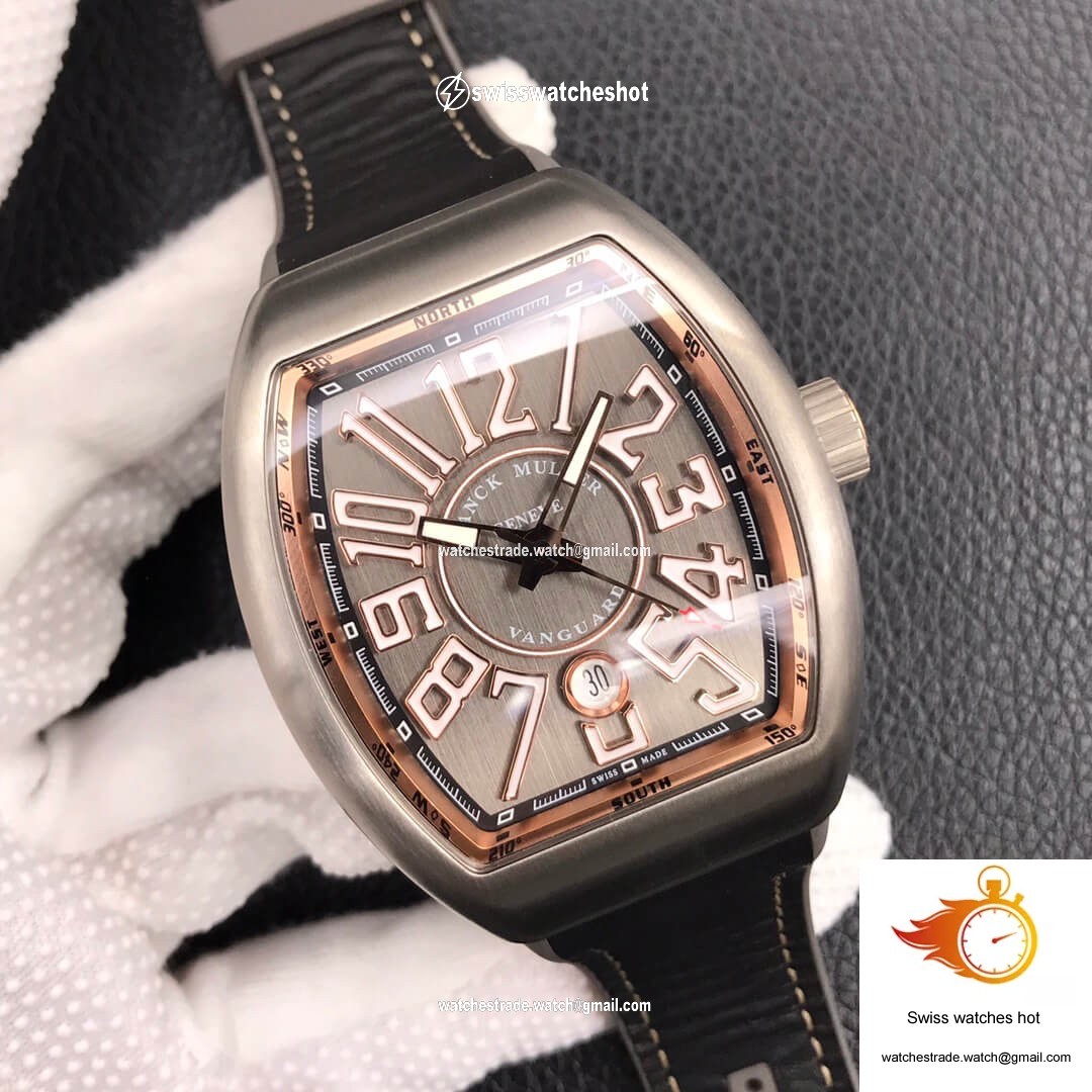 Franck Muller Vanguard V 45 SC DT TT BR 5N ZF Factory Titanium Metal 2